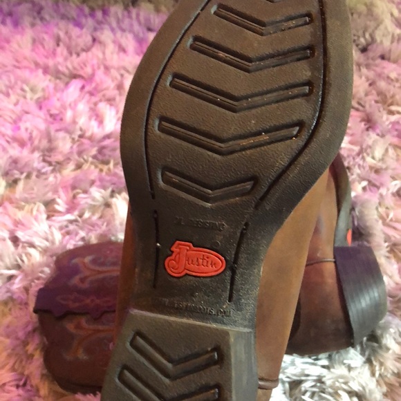 Justin Cowgirl Boots Size 6.5 - Picture 5 of 5